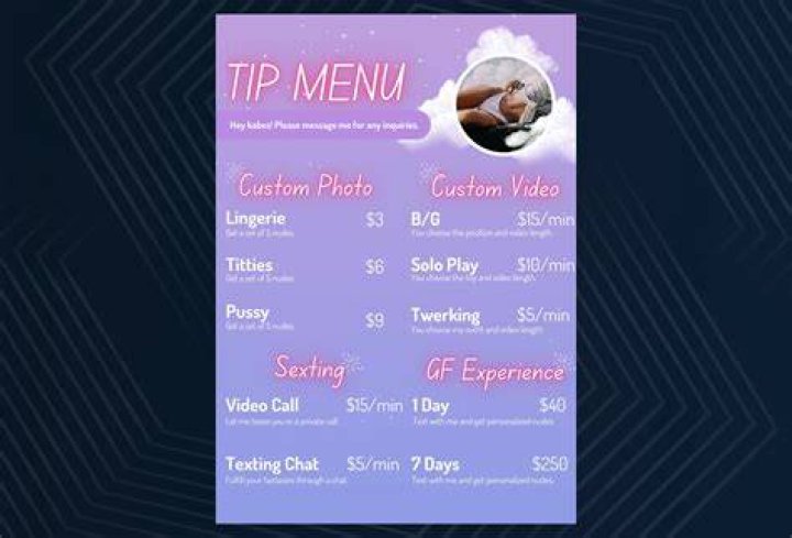 best Onlyfans Menu Template